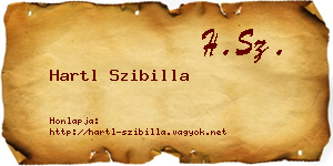 Hartl Szibilla névjegykártya